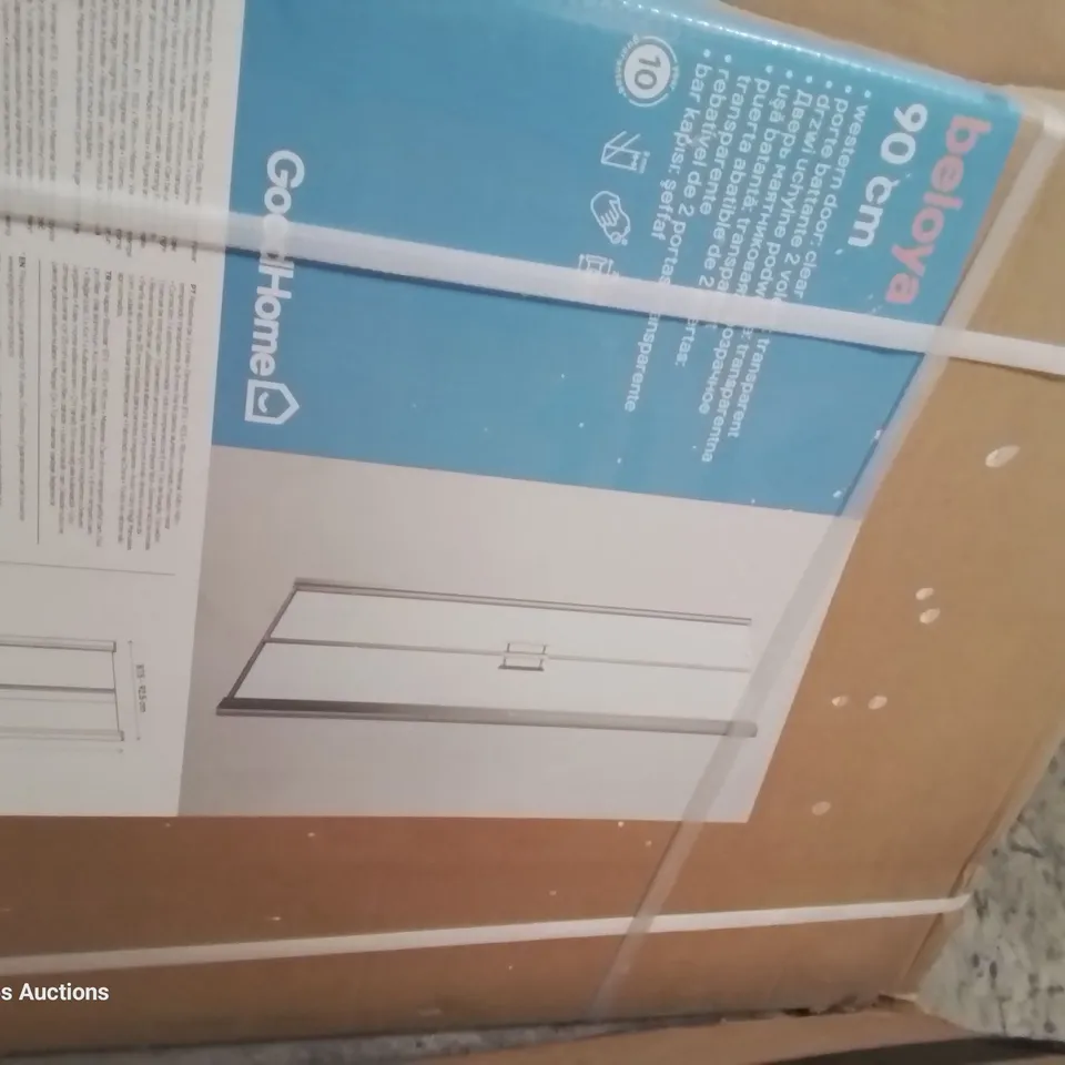 BOXED GOODHOME BELOYA 90cm WESTERN DOOR CLEAR