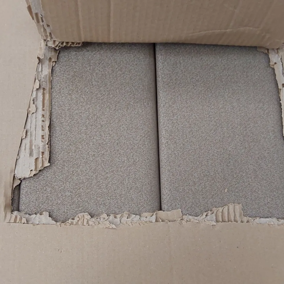 BOXED CHENILLE 150CM BEIGE HEADBOARD 