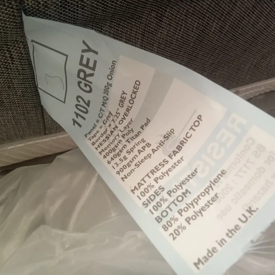 QUALITY BAGGED 3' SINGLE BLAYLOCK OPEN COIL MATTRESS 