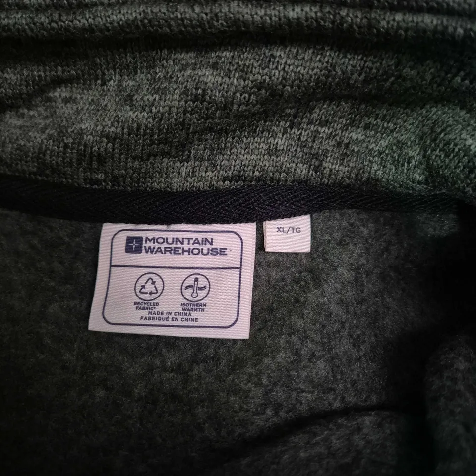MOUNTAIN WAREHOUSE IDRISS III FULL ZIP FLEECE GREEN EXTRA LARGE
