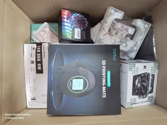Lot 566: BOX CONTAINING LARGE AMOUNT OF BOXED ELECTRICAL ITEMS TO ...