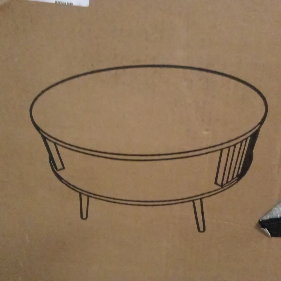 BOXED NY ROUND COFFEE TABLE (1 BOX)
