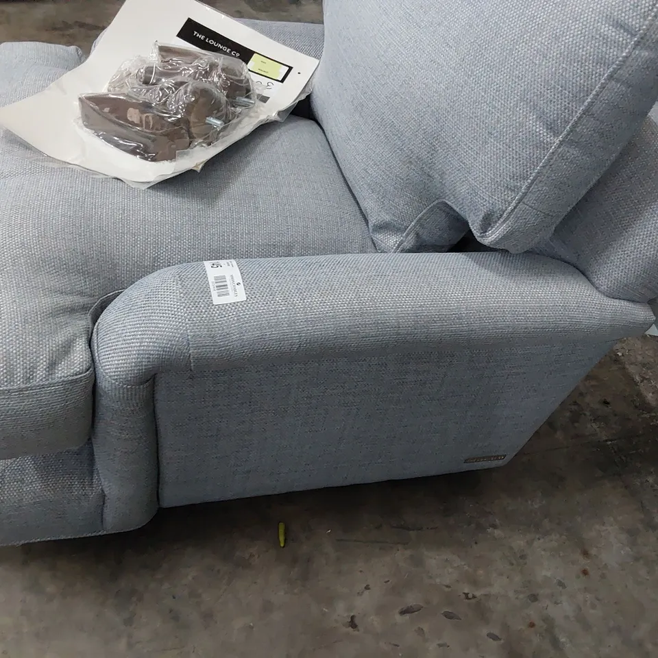 QUALITY BRITISH DESIGNER LOUNGE Co. EASY CHAIR PALE BLUE FABRIC 