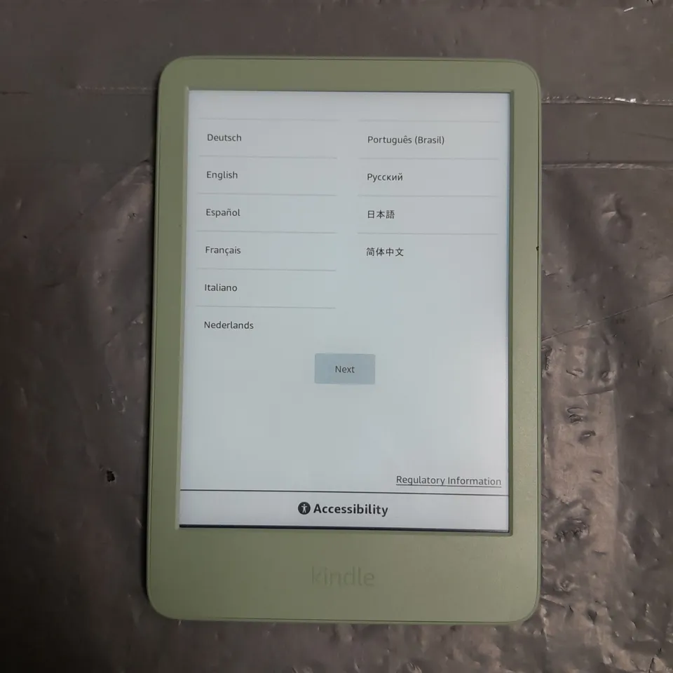 UNBOXED KINDLE E-READER IN GREEN - RS23CV