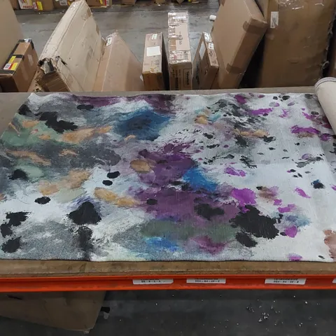 CRAFT ECO SPLATTER EFFECT MULTICOLOUR RUG // SIZE: 80 X 150cm