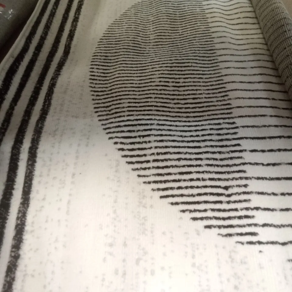 CORUM BLACK/OFF-WHITE RUG 4'3"X5'7"