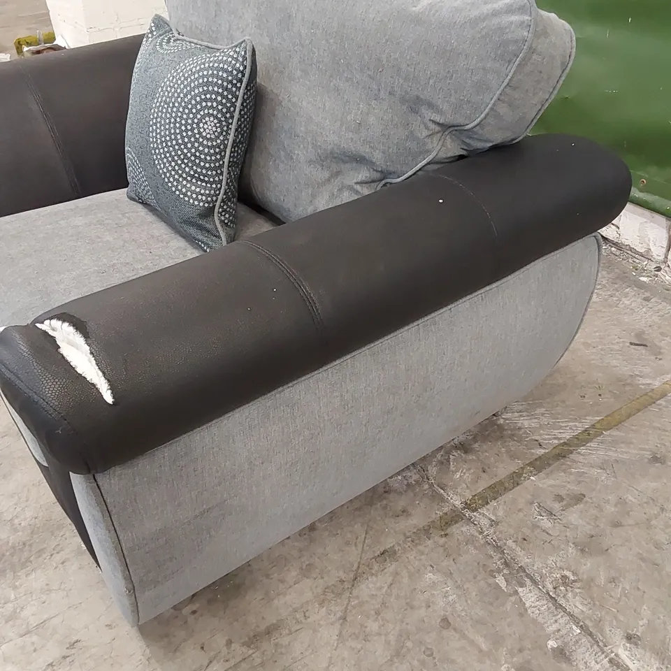 QUALITY DESIGNER DANUBE CHAIR - BLACK/GREY