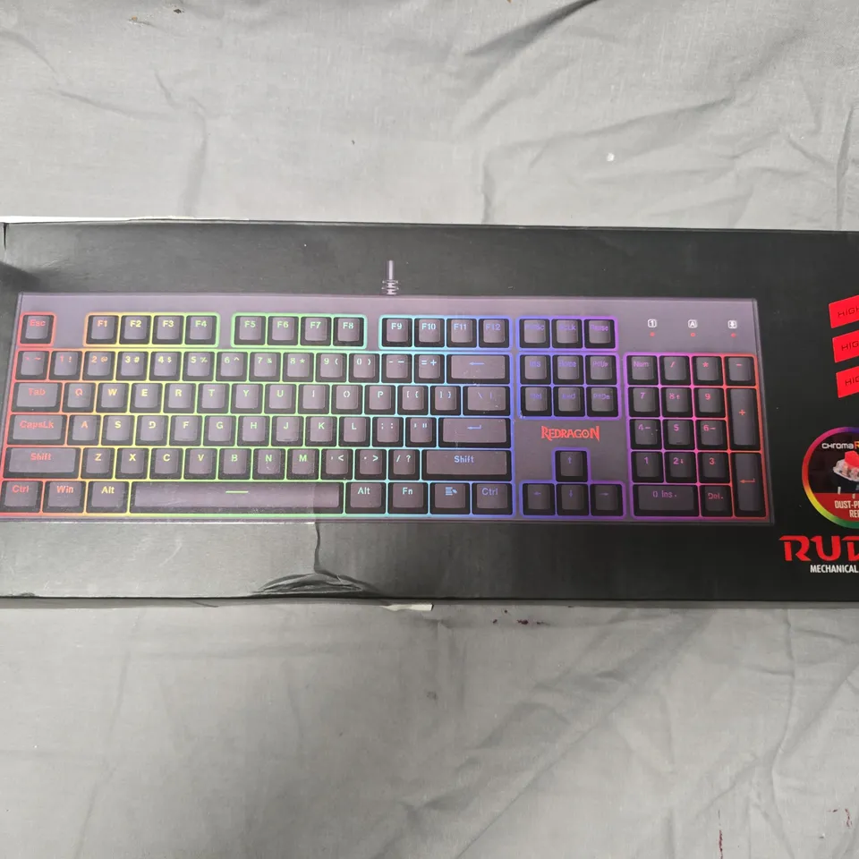 BOXED REDRAGON RUDRA MECHANICAL GAMING KEYBOARD 