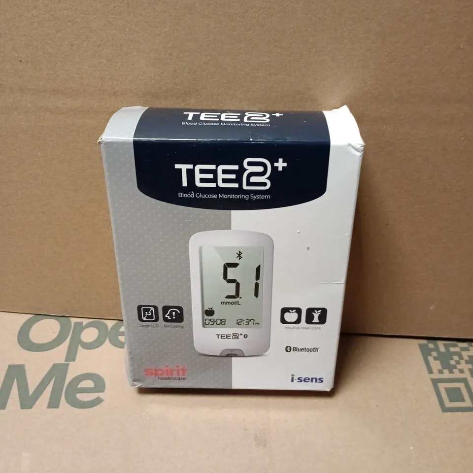 BOXED TEE2+ BLOOD GLUCOSE MONITORING SYSTEM