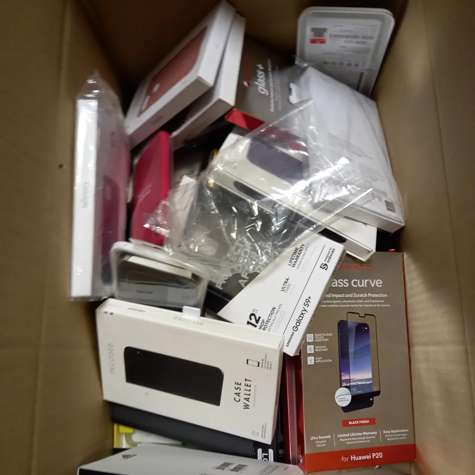 BOX OF ASSORTED PHONE CASES FOR SAMSUNG AND GOOGLE PIXEL CASES