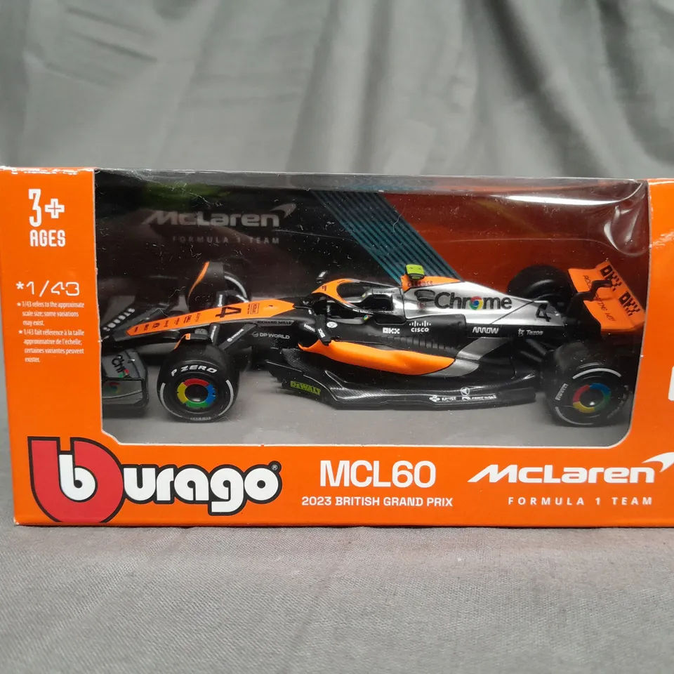 BURAGO - MCLAREN FORMULA 1 TEAM - MCL60 2023 BRITISH GRAND PRIX - SCALE 1/43