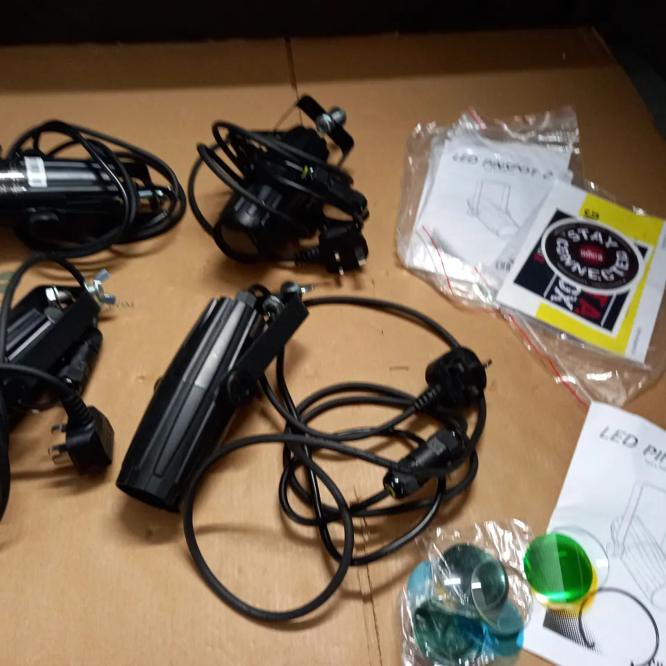 LOT OF 4 CHAUVET LED PINSPOT 2 LIGHTS