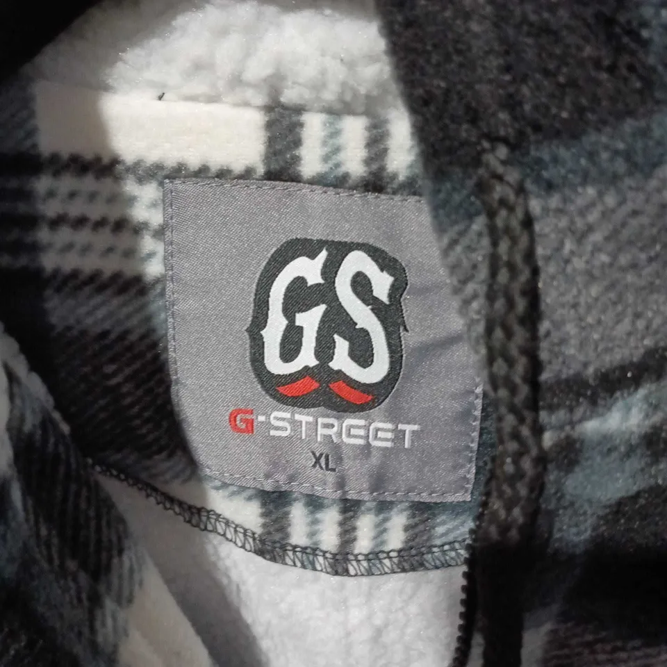 G STREET PLAID ZIP-FRONT JACKET – XL