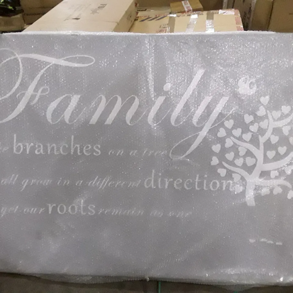 FAMILY LIKE BRANCHES ON A TREE - WRAPPED CANVAS