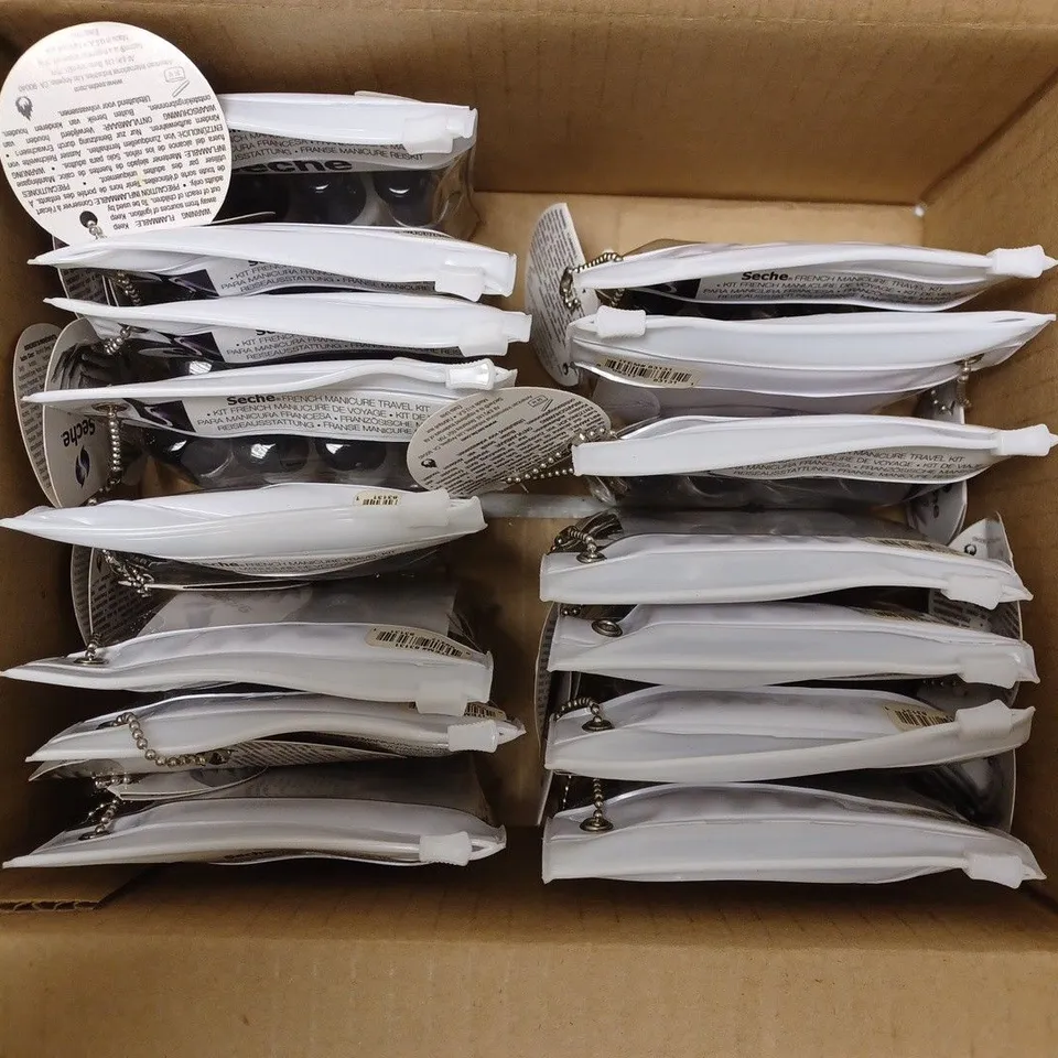 BOX OF APPROXIMATELY 12 SECHE VITE FRENCH MANICURE TRAVEL KITS