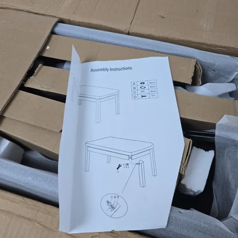 FLAT-PACK WOODEN BENCH / STOOL WITH ASSEMBLY INSTRUCTIONS