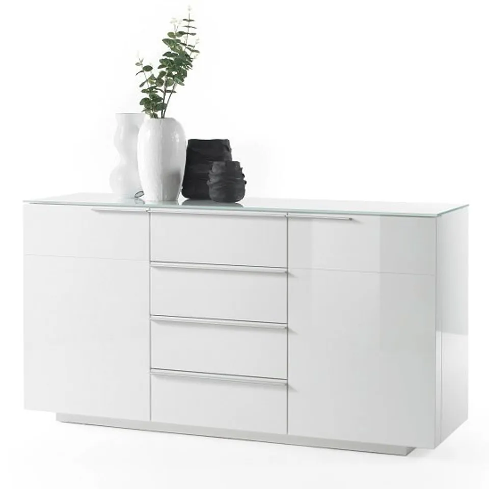 BOXED INNO TREND WHITE CANBERRA SIDEBOARD (2 BOXES)