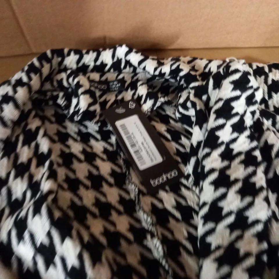 boohoo houndstooth boucle blazer dress - 16