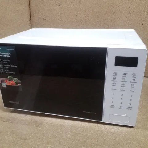BOXED HISENSE H20MOWS4UK MICROWAVE OVEN - WHITE