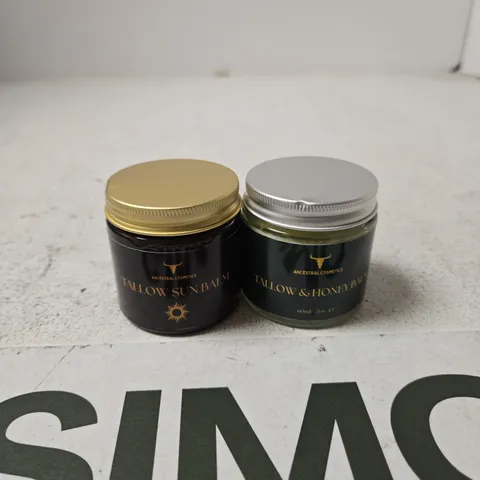 ANCESTRAL COSMETICS TALLOW SUN BALM & TALLOW & HONEY BALM (SET OF 2)