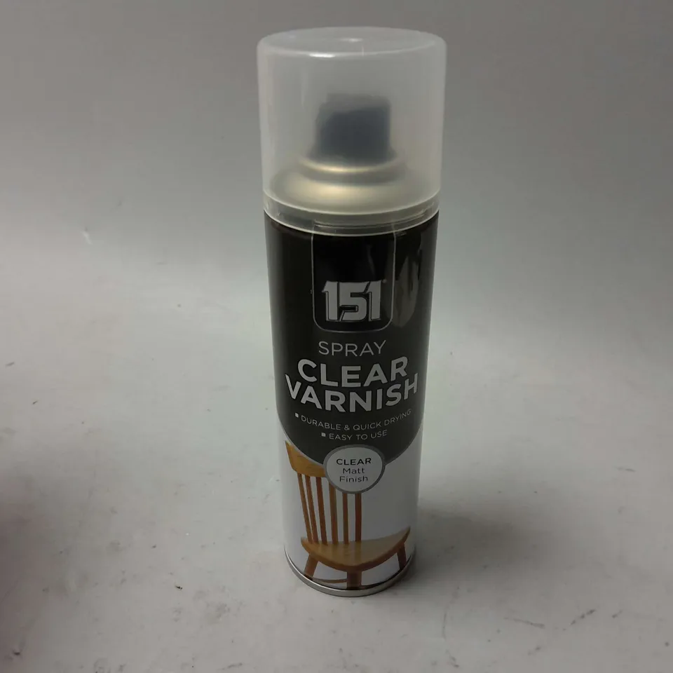 12 151 SPRAY CLEAR VARNISH MATT FINISH - COLLECTION ONLY