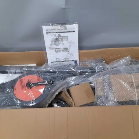 BOXED DAVINA FITNESS FOLDING MAGNETIC EXERCISE BIKE - CORAL - COLLECTION ONLY
