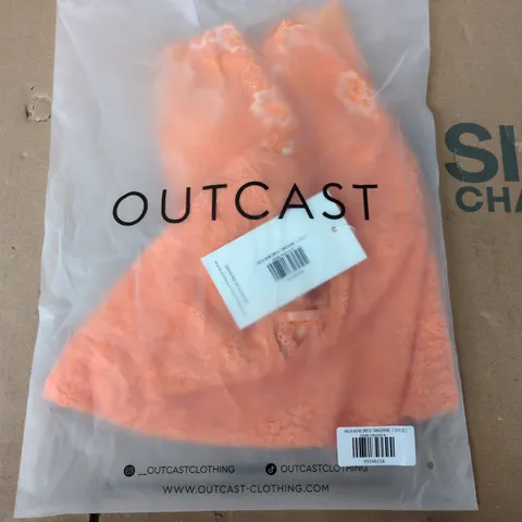 BAGGED OUTCAST INDIA MINI DRESS IN TANGERINE - MEDIUM