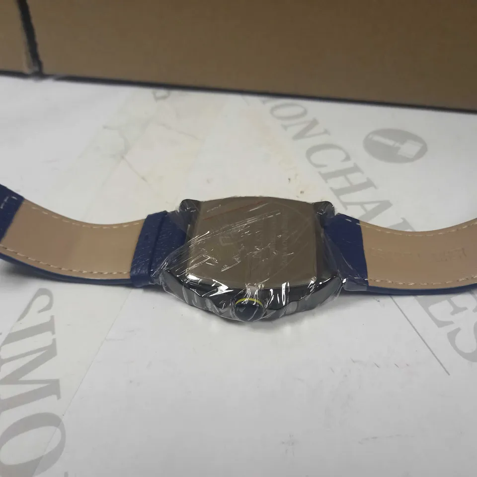 RUCKSTUHL TRIPLE DIAL LEATHER STRAP WRISTWATCH RRP £560