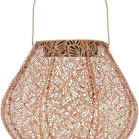 GARDEN REFLECTIONS 28CM FRETWORK SOLAR LANTERN