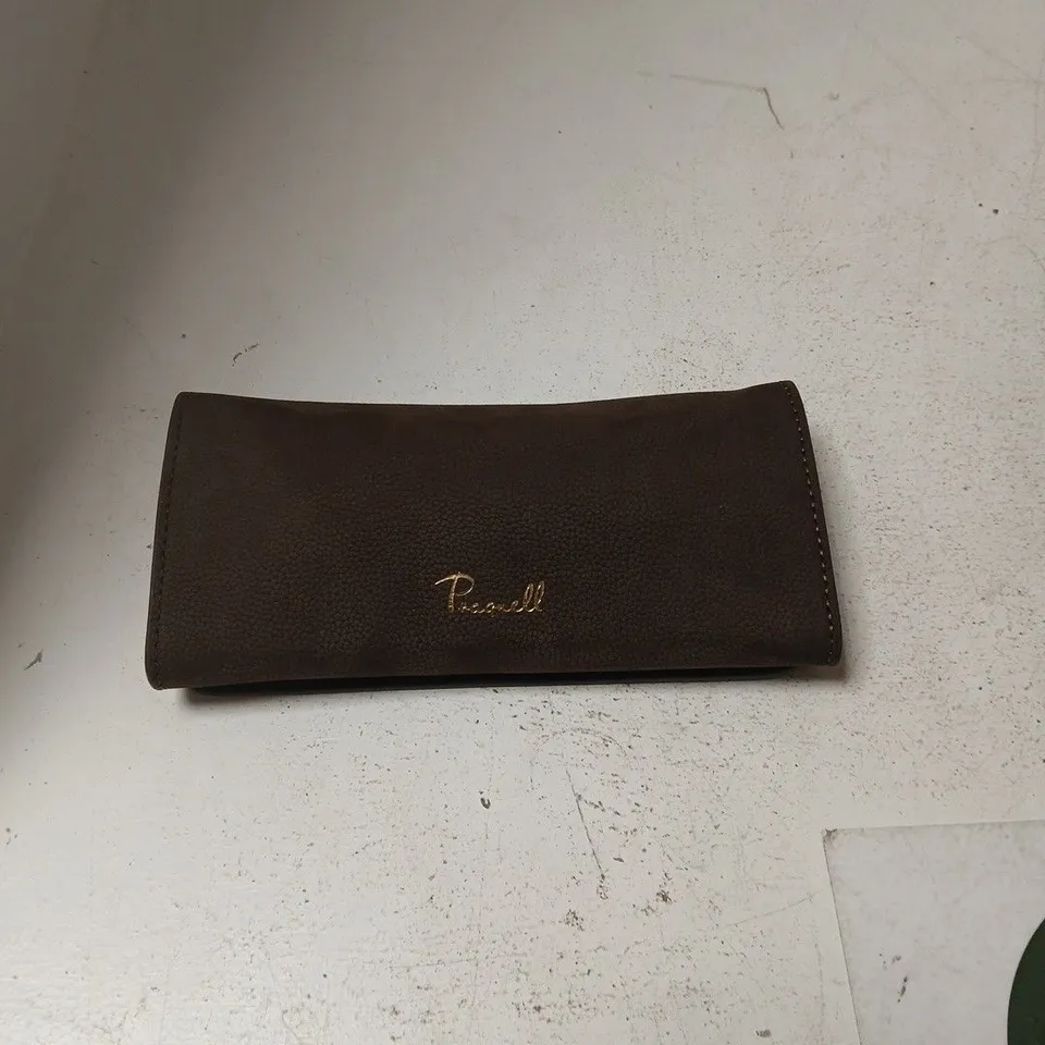 PRAGNELL BROWN LEATHER WALLET AND TORTOISESHELL SUNGLASSES
