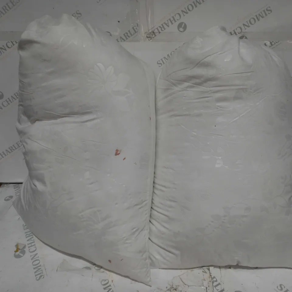 SUPERSOFT BY COZEE HOME SET OF 2 EMBOSSED MICROFRESH PILLOWS