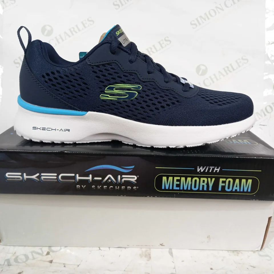 BOXED PAIR OF SKECHERS SKECH-AIR SHOES IN NAVY UK SIZE 8