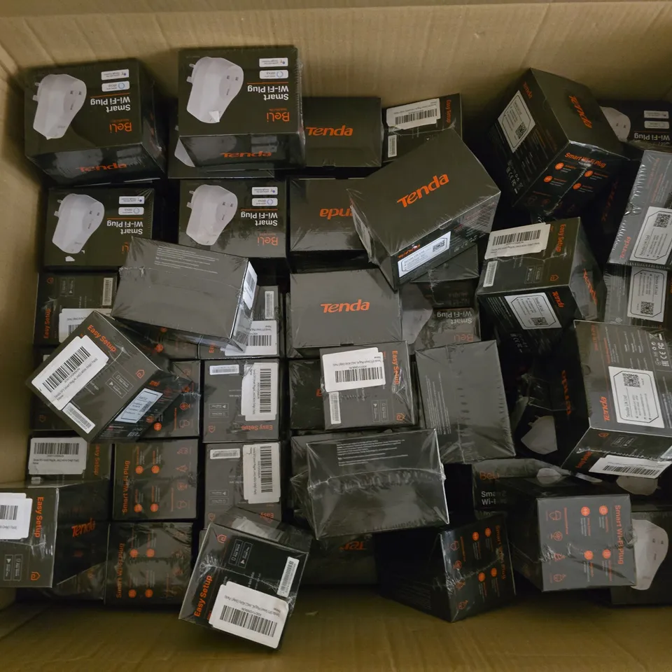 APPROXIMATELY 80 BOXED TENDA BELI SMART WI-FI PLUGS - COLLECTION ONLY