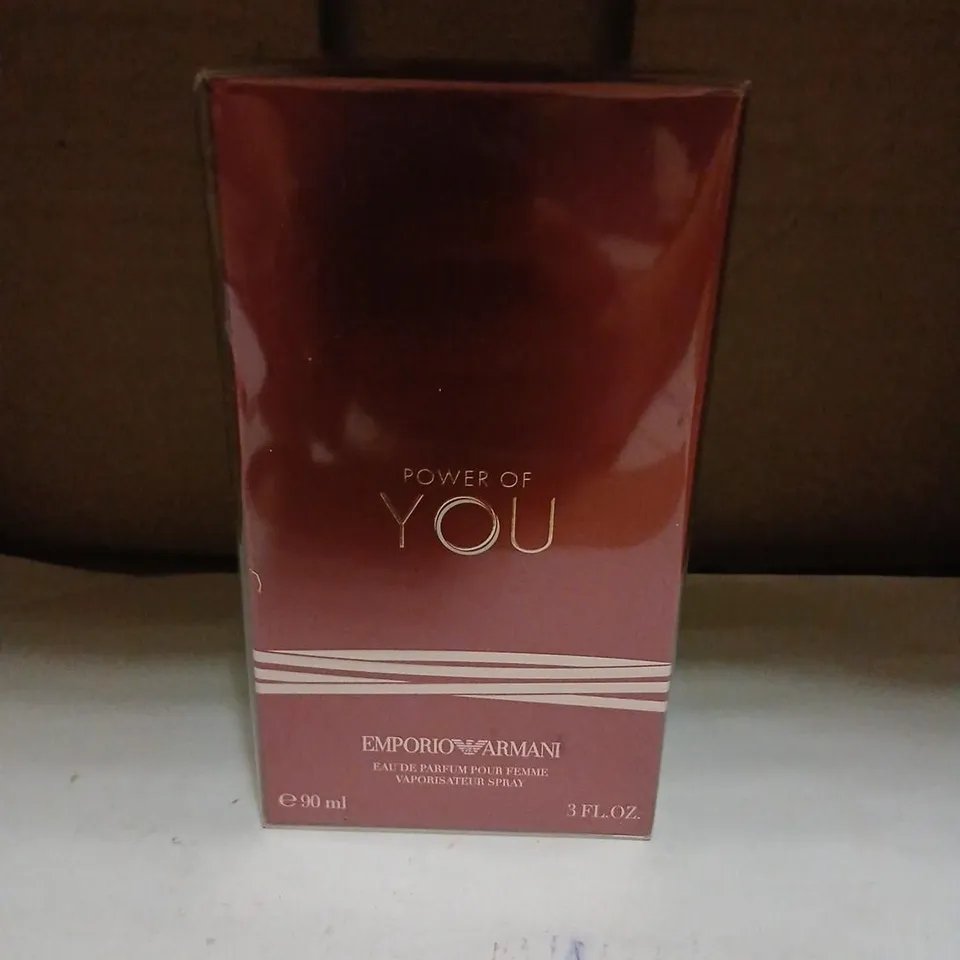 BOXED AND SEALED EMPORIO ARMANI POWER OF YOU EAU DE PARFUM 90ML