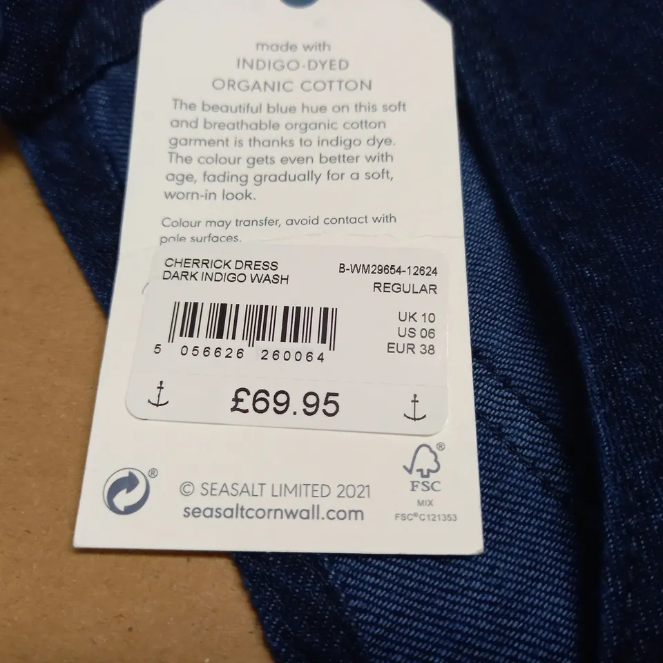 SEASALT CORNWALL CHERRICK DRESS IN NAVY - UK 10 REG