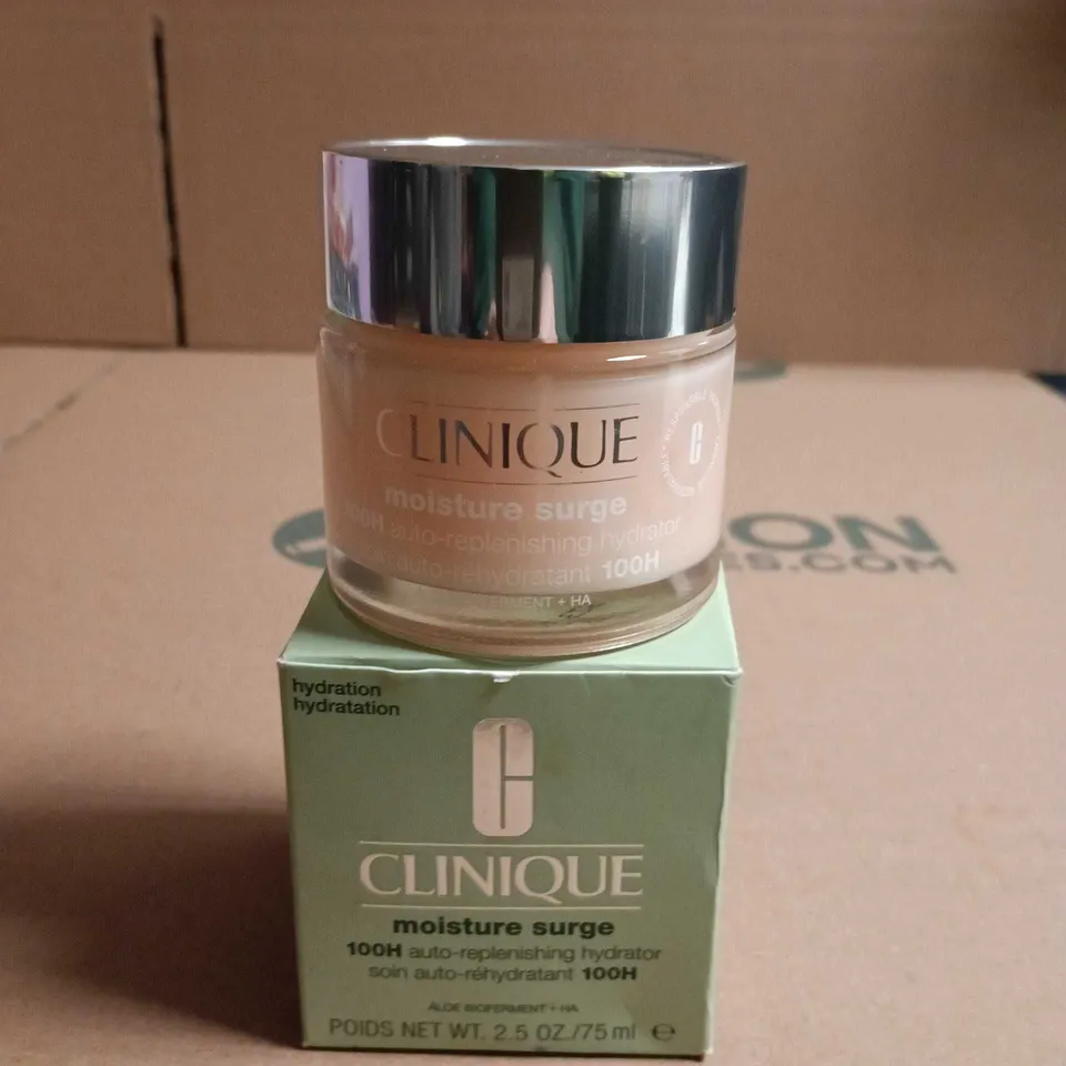 CLINIQUE MOISTURE SURGE 100H AUTO-REPLENISHING HYDRATOR, 75 ML – BOXED