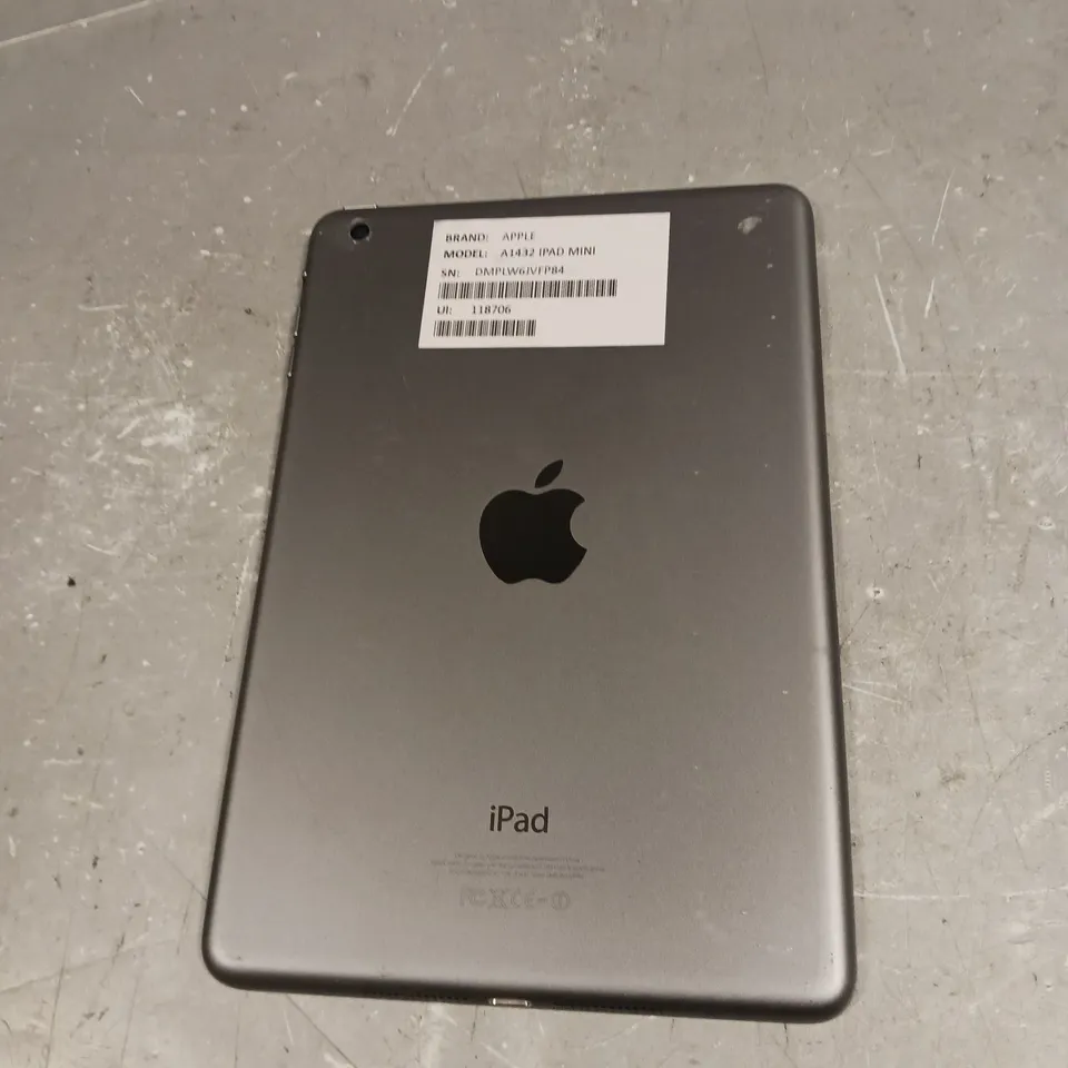 APPLE IPAD MINI GREY - MODEL A1432