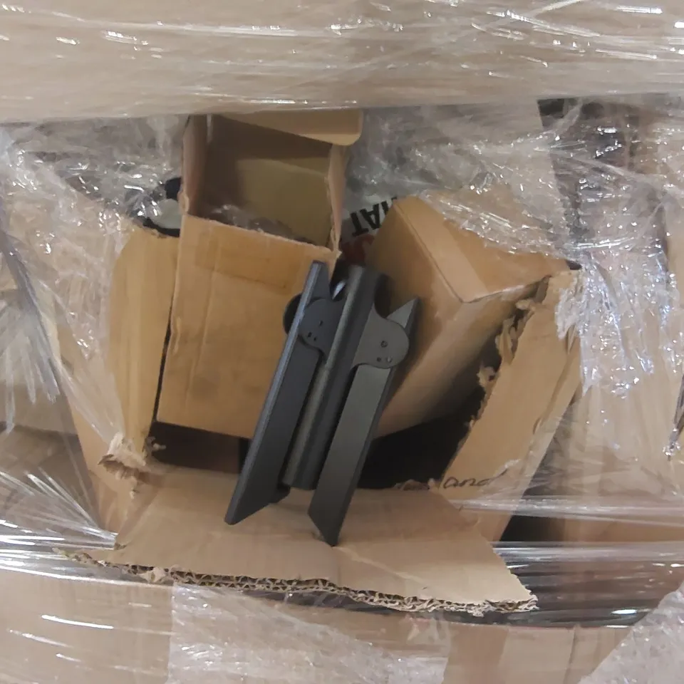 PALLET CONTAINING A VERY LARGE QUANTITY OF ASSORTED ITEMS INCLUDING EXERCISE BIKE, HEART RATE MONITORS, TRIPOD STANDS ECT