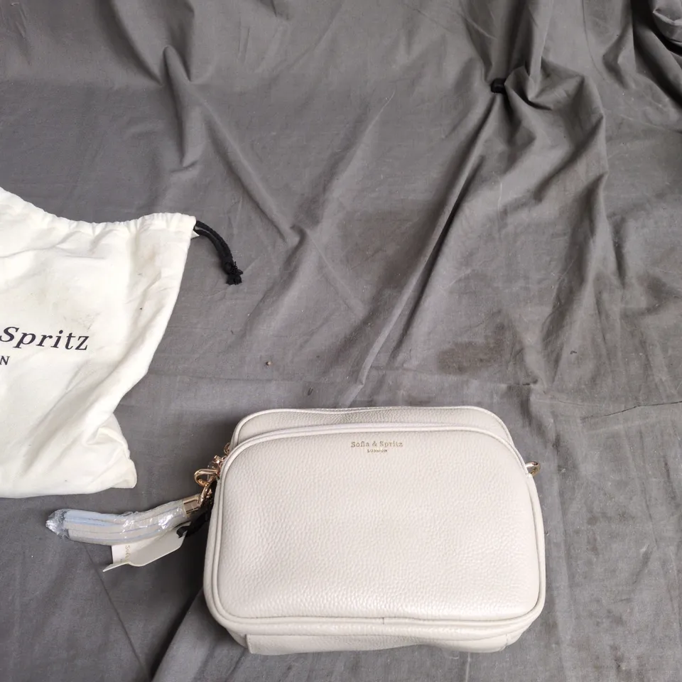 SOFIA & SPRITZ LONDON CROSSBODY BAG – CREAM LEATHER