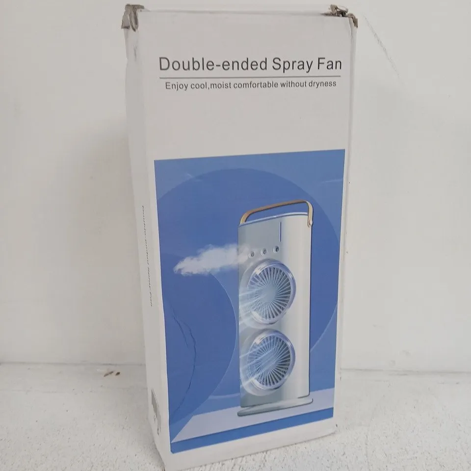 DOUBLE-ENDED SPRAY FAN – BOXED PORTABLE MISTING FAN