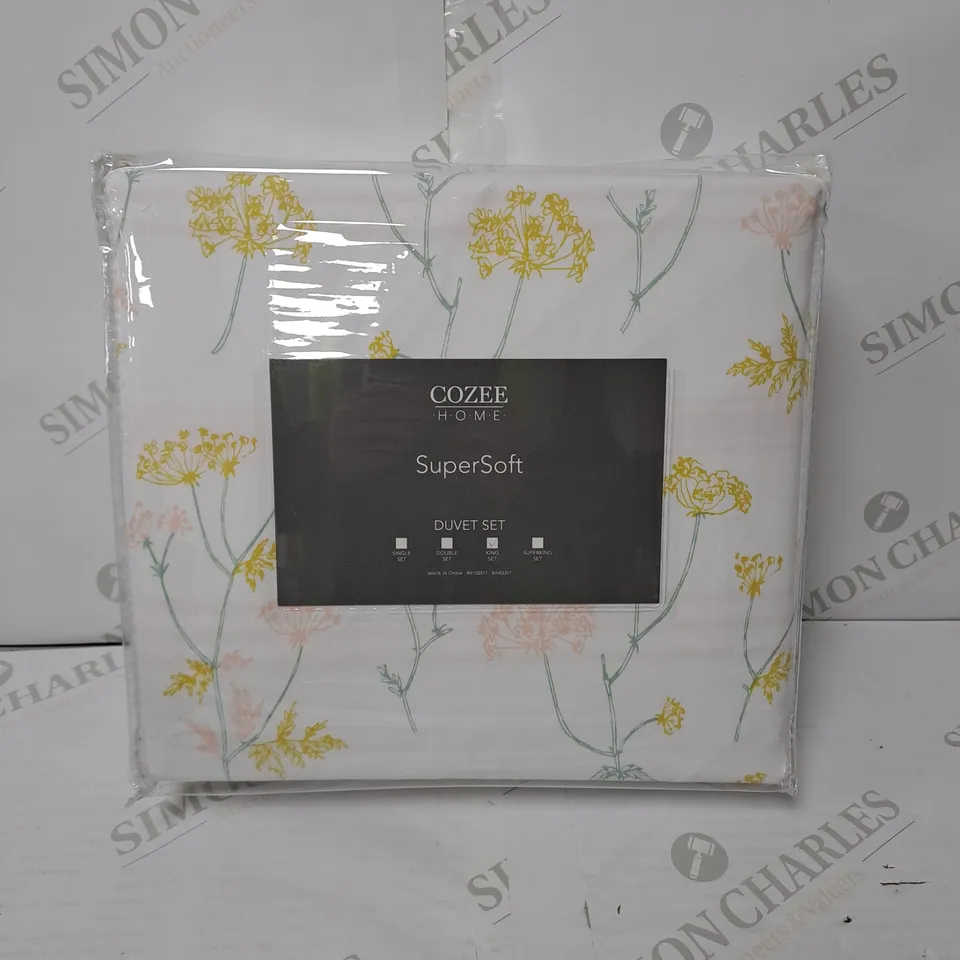 BAGGED COZEE HOME SUPER SOFT DUVET SET // SIZE: KING