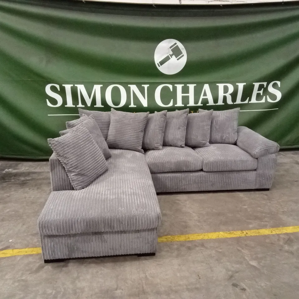 AMALFI LEFT HAND SCATTER BACK FABRIC CORNER CHAISE SOFA RRP £999