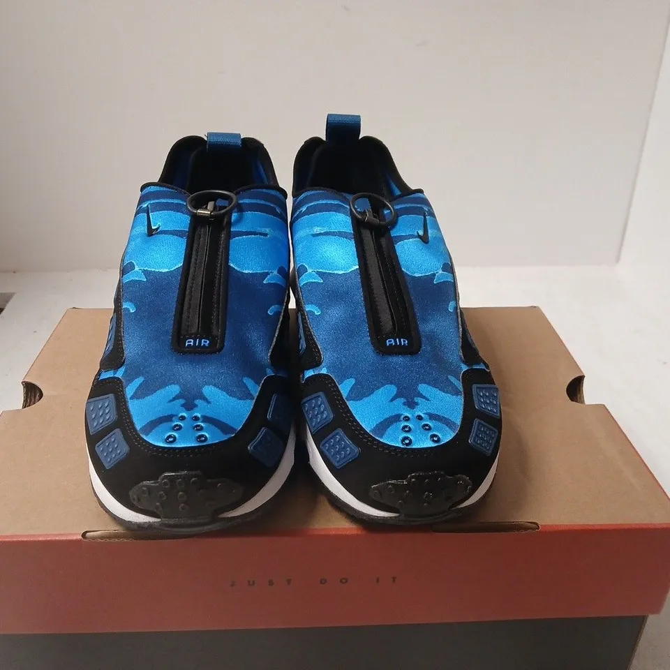 BOXED PAIR OF NIKE AIR MAX SNDR CAMO SNEAKERS –  UK 7.5
