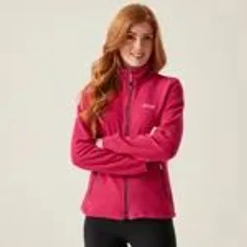 REGATTA LADIES FLOREO IV FULL ZIP FLEECE DEEP PINK UK SIZE 22
