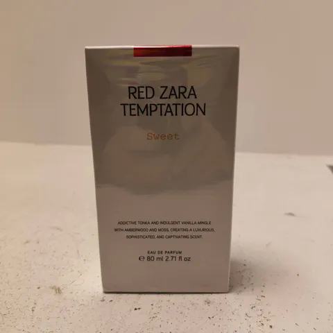 SEALED RED ZARA TEMPTATION SWEET EAU DE PARFUM - 80ML