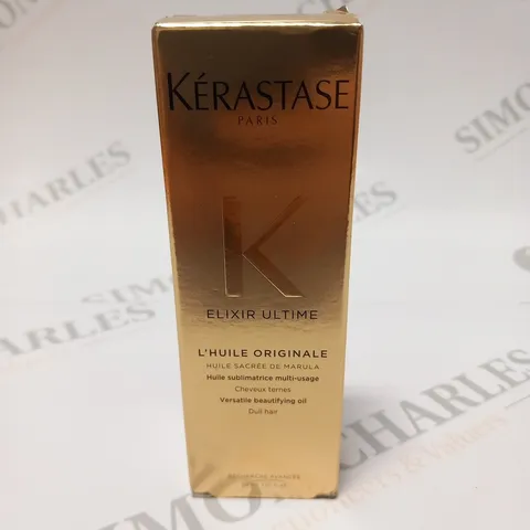 BOXED KERASTASE PARIS ELIXIR ULTIME L'HUILE ORIGINALE VERSATILE BEAUTIFYING OIL 30ML