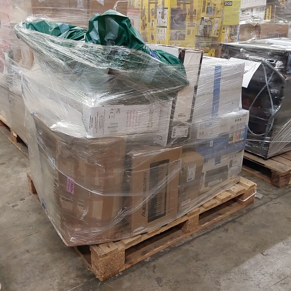 PALLET OF APPROXIMATELY 15 UNPROCESSED RAW RETURN HOUSEHOLD AND ELECTRICAL GOODS TO INCLUDE;