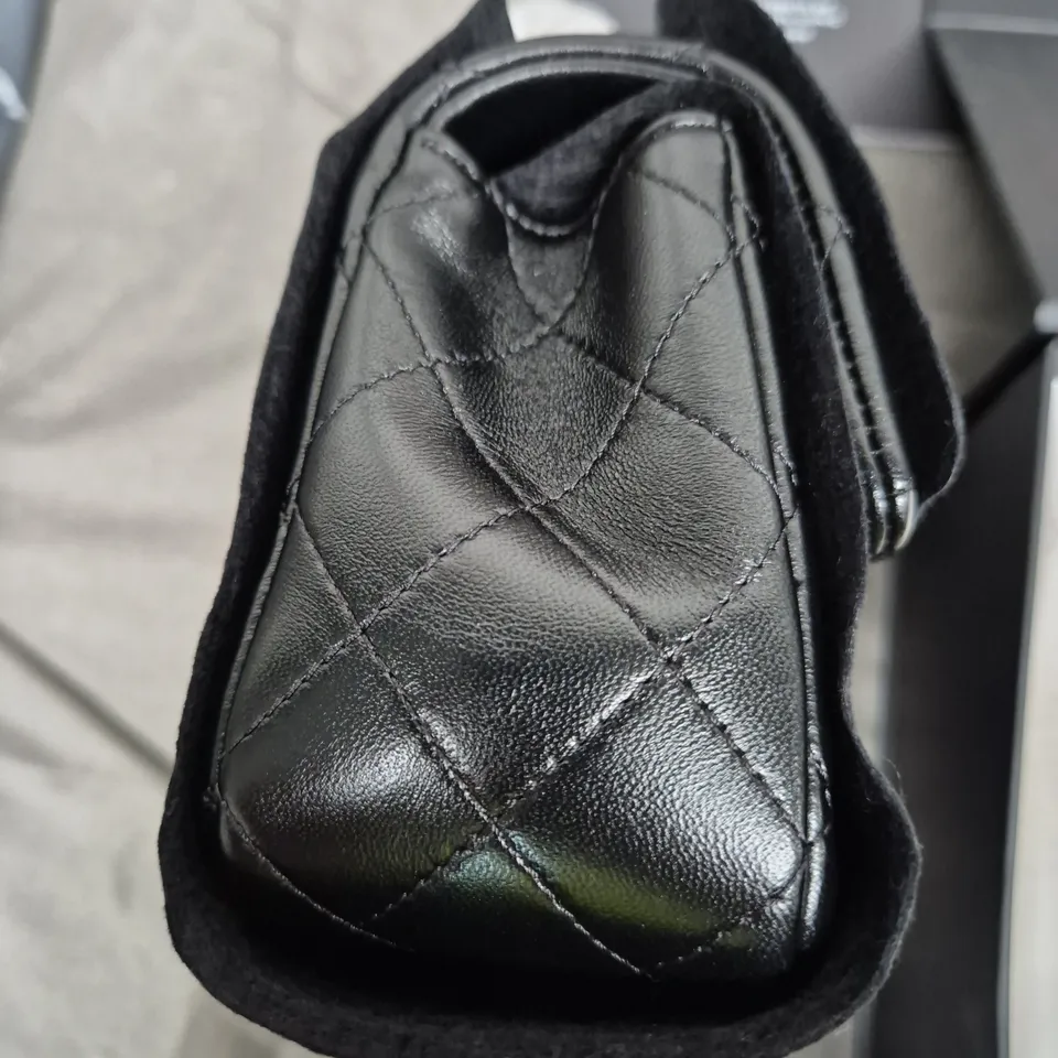 CHANEL BLACK QUILTED LEATHER HANDBAG WITH GOLD-TONE CC TURN LOCK – DUST BAG INCLUDED