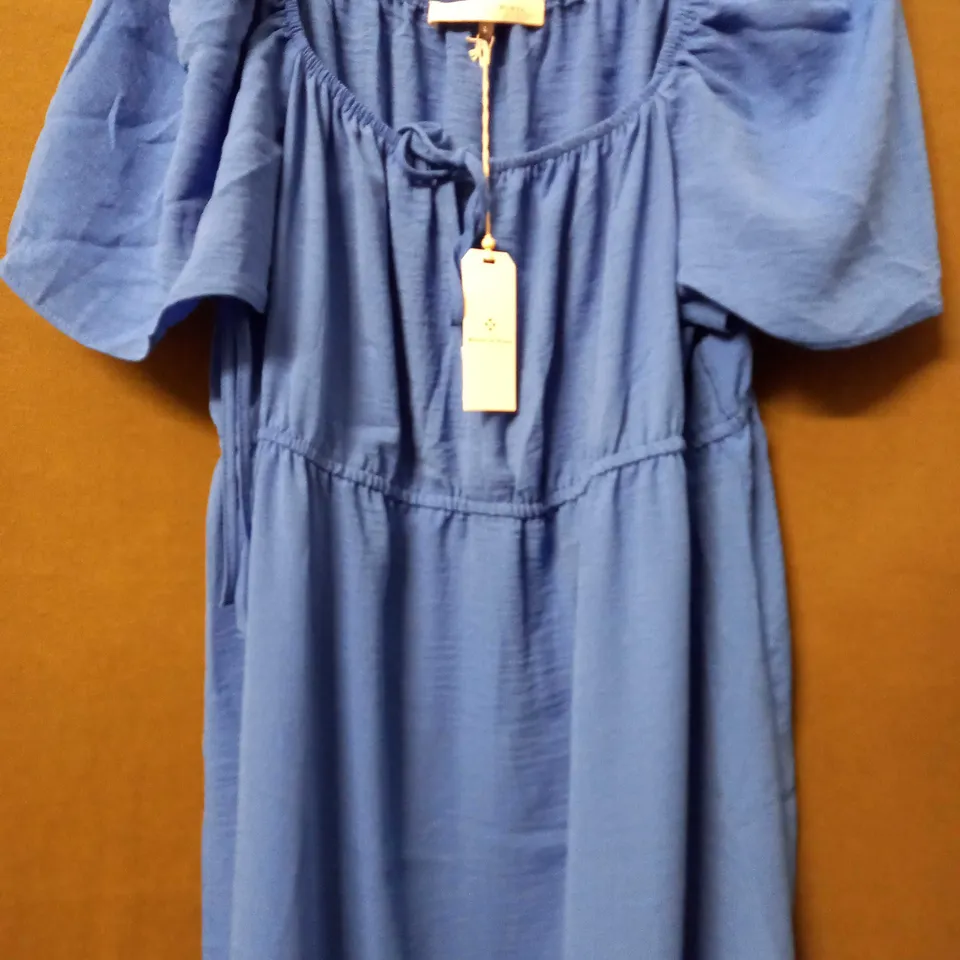 MAISON DE NIMES GYPSY DRESS IN COBALT BLUE - LARGE