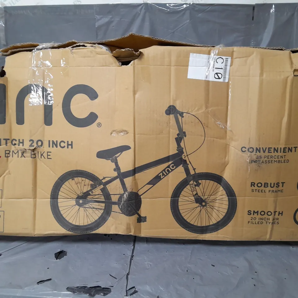 BOXED ZINC 20 INCH SWITCH BMX - COLLECTION ONLY RRP £149.99